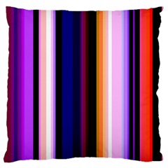 Fun Striped Background Design Pattern Large Cushion Case (one Side) by Amaryn4rt