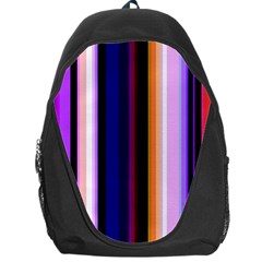 Fun Striped Background Design Pattern Backpack Bag by Amaryn4rt