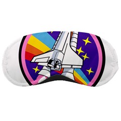 Badge Patch Pink Rainbow Rocket Sleeping Masks by Amaryn4rt