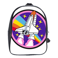 Badge Patch Pink Rainbow Rocket School Bags (xl)  by Amaryn4rt