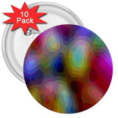 A Mix Of Colors In An Abstract Blend For A Background 3  Buttons (10 Pack)  by Amaryn4rt