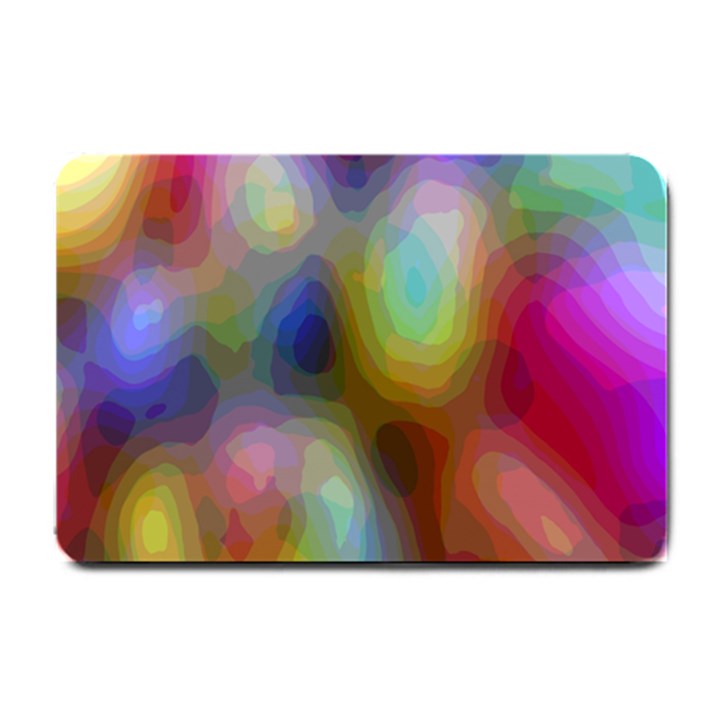 A Mix Of Colors In An Abstract Blend For A Background Small Doormat 