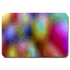 A Mix Of Colors In An Abstract Blend For A Background Large Doormat  by Amaryn4rt