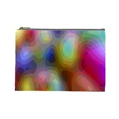 A Mix Of Colors In An Abstract Blend For A Background Cosmetic Bag (large)  by Amaryn4rt