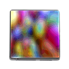 A Mix Of Colors In An Abstract Blend For A Background Memory Card Reader (square) by Amaryn4rt