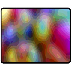 A Mix Of Colors In An Abstract Blend For A Background Double Sided Fleece Blanket (medium)  by Amaryn4rt