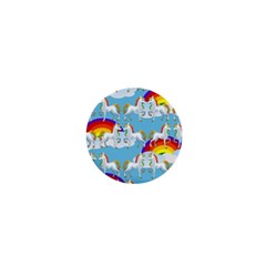 Rainbow Pony  1  Mini Buttons by Valentinaart