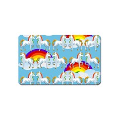 Rainbow Pony  Magnet (name Card) by Valentinaart