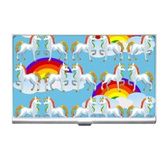 Rainbow Pony  Business Card Holders by Valentinaart