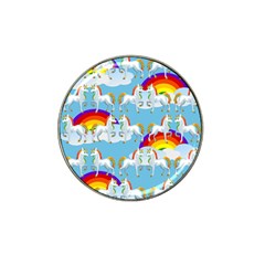 Rainbow Pony  Hat Clip Ball Marker (4 Pack) by Valentinaart