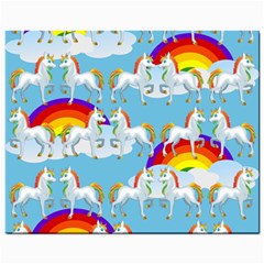 Rainbow Pony  Mini Button Earrings