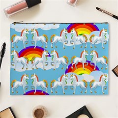 Rainbow Pony  Cosmetic Bag (xl) by Valentinaart