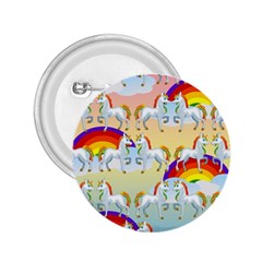 Rainbow Pony  2 25  Buttons by Valentinaart