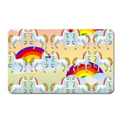 Rainbow Pony  Magnet (rectangular) by Valentinaart