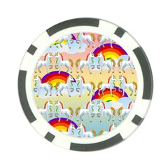 Rainbow Pony  Poker Chip Card Guard (10 Pack) by Valentinaart