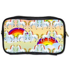 Rainbow Pony  Toiletries Bags by Valentinaart