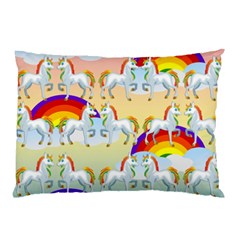 Rainbow Pony  Pillow Case (two Sides) by Valentinaart