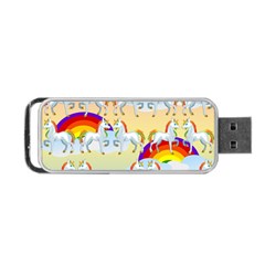 Rainbow Pony  Portable Usb Flash (one Side) by Valentinaart