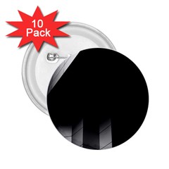 Wall White Black Abstract 2 25  Buttons (10 Pack)  by Amaryn4rt