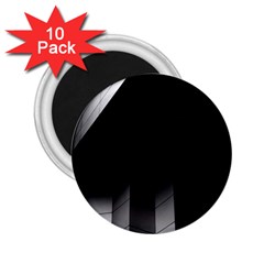 Wall White Black Abstract 2 25  Magnets (10 Pack)  by Amaryn4rt