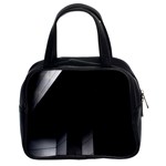 Wall White Black Abstract Classic Handbags (2 Sides) Front