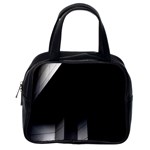 Wall White Black Abstract Classic Handbags (2 Sides) Back