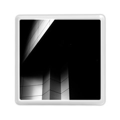 Wall White Black Abstract Memory Card Reader (square)  by Amaryn4rt