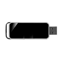 Wall White Black Abstract Portable Usb Flash (one Side) by Amaryn4rt