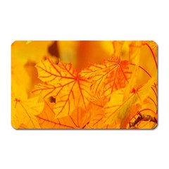 Bright Yellow Autumn Leaves Magnet (rectangular) by Amaryn4rt