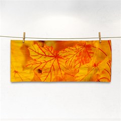 Bright Yellow Autumn Leaves Cosmetic Storage Cases by Amaryn4rt