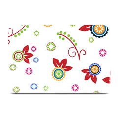 Colorful Floral Wallpaper Background Pattern Plate Mats