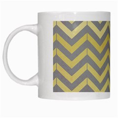 Abstract Vintage Lines White Mugs by Amaryn4rt