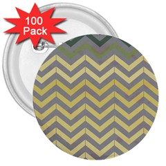 Abstract Vintage Lines 3  Buttons (100 Pack)  by Amaryn4rt