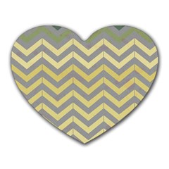 Abstract Vintage Lines Heart Mousepads by Amaryn4rt