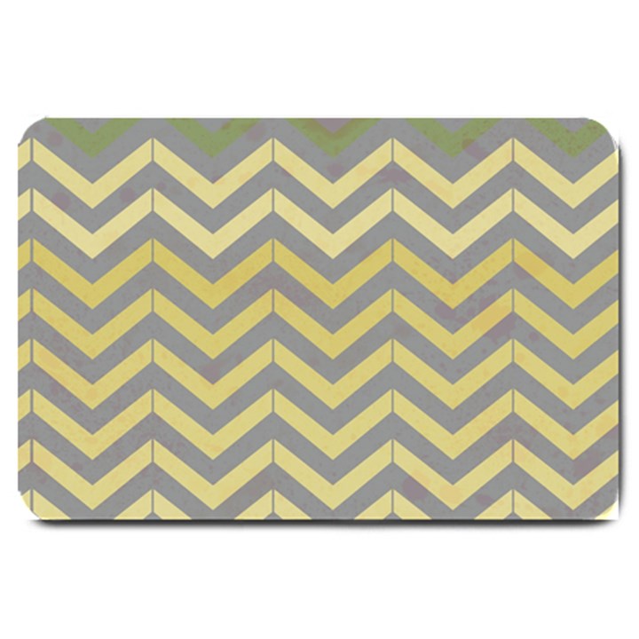 Abstract Vintage Lines Large Doormat 