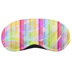 Colorful Abstract Stripes Circles And Waves Wallpaper Background Sleeping Masks by Amaryn4rt