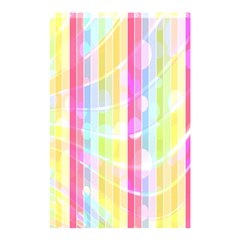 Colorful Abstract Stripes Circles And Waves Wallpaper Background Shower Curtain 48  X 72  (small)  by Amaryn4rt