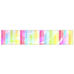 Colorful Abstract Stripes Circles And Waves Wallpaper Background Flano Scarf (small) by Amaryn4rt