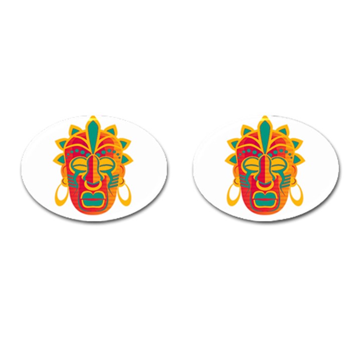 Mask Cufflinks (Oval)