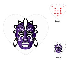 Mask Playing Cards (heart)  by Valentinaart