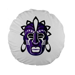 Mask Standard 15  Premium Flano Round Cushions by Valentinaart