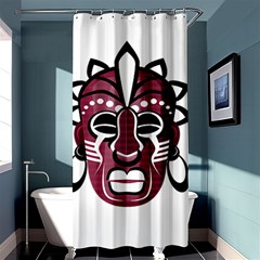 Mask Shower Curtain 36  X 72  (stall)  by Valentinaart