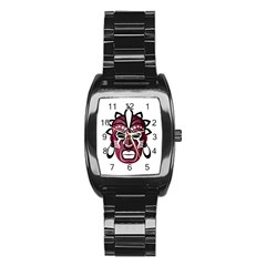 Mask Stainless Steel Barrel Watch by Valentinaart