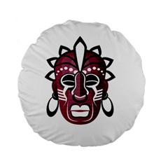 Mask Standard 15  Premium Flano Round Cushions by Valentinaart