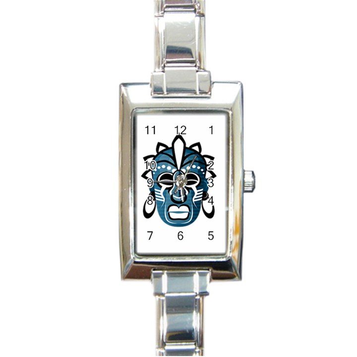 Mask Rectangle Italian Charm Watch