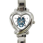 Mask Heart Italian Charm Watch Front