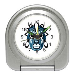 Mask Travel Alarm Clocks by Valentinaart