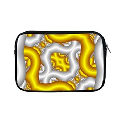 Fractal Background With Golden And Silver Pipes Apple iPad Mini Zipper Cases