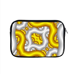 Fractal Background With Golden And Silver Pipes Apple MacBook Pro 15  Zipper Case