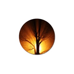 Rays Of Light Tree In Fog At Night Golf Ball Marker (10 Pack) by Amaryn4rt